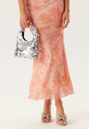 Bubbleroom - Sequin Bag - Silver - Accessoarer