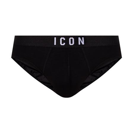 Dsquared2, Briefs With Logo Czarny, Mężczyzna, Rozmiar: M
