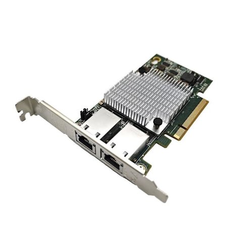 Intel X540-T2 10G Brikkesett PCIe x8 Dobbel Kobber RJ45 Port 10Gbps Gigabit Ethernet Nettverkskort Kompatibel PCIE-x8 PCIE-X16 for PC Stasjonær WIfi 