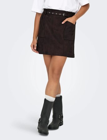 ONLY Onldiane Heidi Life Faux Suede Skirt Otw - Brown - XS