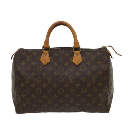 Louis Vuitton Vintage, Pre-owned Speedy 35 Monogram Handbag Bruin, Dames, Maat:ONE Size