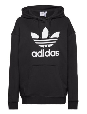 Trefoil Hoodie Hettegenser Genser Svart Adidas Originals*Betinget Tilbud