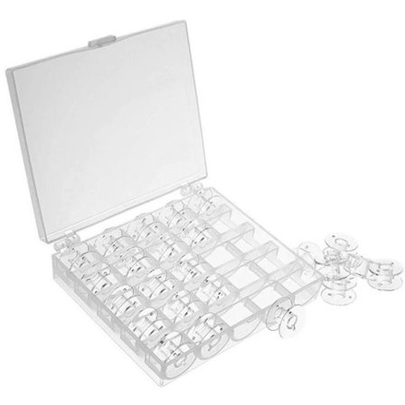 Go Go Gadget - Set med 25 - Symaskinsspolar - Starka - Universella - Transparenta