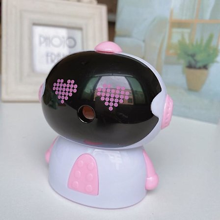 Rosa blyantspisser manuell spissing skrivebords blyantspisser praktisk blyant