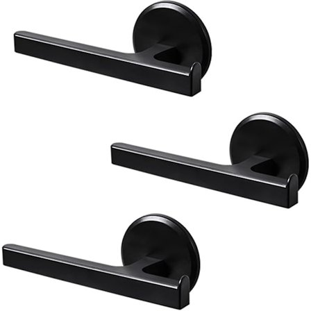 3 kpl kylpyhuoneen pyyhekuivausteline wc-paperiteline muoviset imukuppipyhyekuivausteline kylpyhuoneen pyyhekuivausteline setti, ei porausta, musta