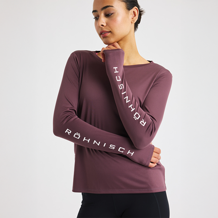 Röhnisch Team Logo Langermet Lilla