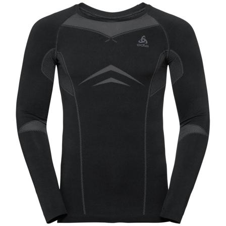 Odlo Men's Performance Evolution Warm Long-Sleeve Base Layer Top Men base layer tops Black S