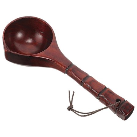 Treøsekk for vann, badeskje, badeskje for badstue, badeskje for salong og badstue