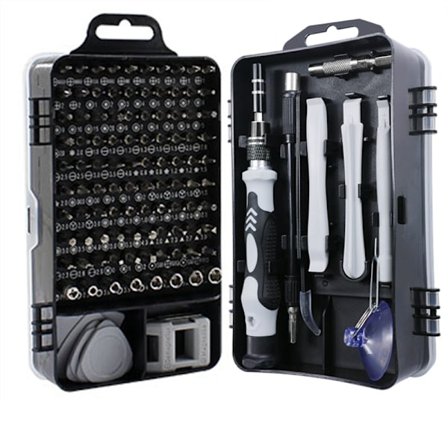 115 i 1 precisionsskruvmejselsats, bärbar magnetisk precisionsskruvmejsel reparationsverktyg för reparation av Macbook, dator, glasögon, surfplatta, 