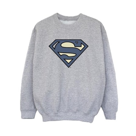 DC Comics Boys Superman Indigo Blue Logo Sweatshirt 9-11 år