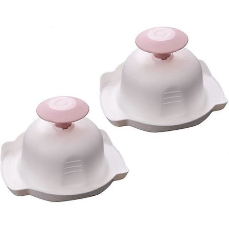 2 Stykker Plast Anti-Skære Håndbeskyttelse Fingerbeskyttelse Mandolin Skærer Rivejern Mad Sikkerhedsholder til Hakning Grill