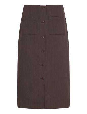 Butt D Pencil Skirt Designers Knee-length & Midi Skirts Brown Filippa K