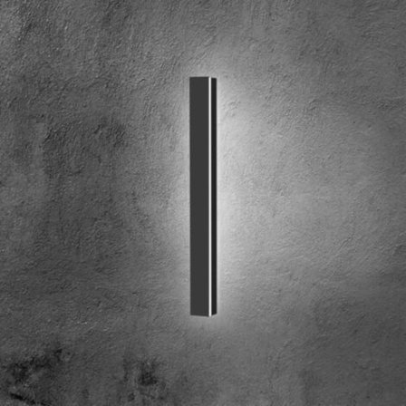 Ultratynn LED-vegglampe Korridorlampe Innendørs vegglampe Resepsjon Utendørs 80cm 18W Kald hvit