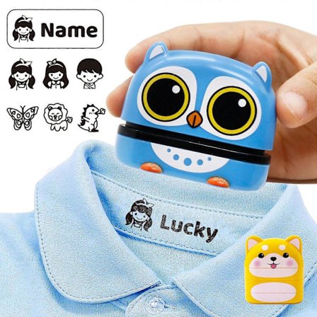 Navnestempel til tøj Børn Vandtæt - Personligt Vandtæt Stempel, Klud Navnestempel Skole Dagpleje Bøger Tøj