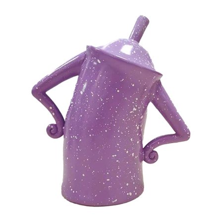 Stilfuld Multifunktionel Opbevaringsbeholder i Resin til Mad Smykker og Kaffe Lilla S