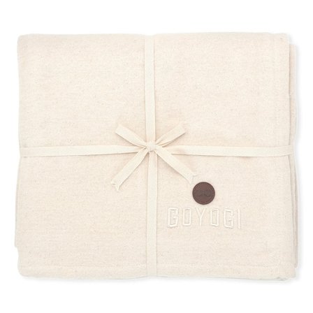 GOYOGI Calm Organic Cotton Yoga Blanket Natural, Sport & Velvære, Søvn & Meditation, Meditation