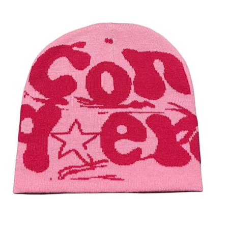 Strikkehue Beanie Bonnet PINK