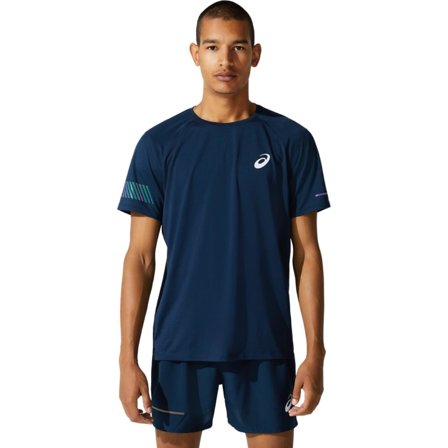 Asics Men's Visibility SS Top Men Short sleeved fitness sweater Blue XL