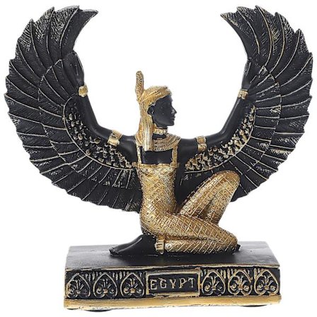 Gudinde Isis Ornament Dekorativ Egyptisk Stil Desktop Smykke Gudinde Figur Souvenir (FMY)