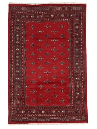 Tapete Oriental Paquistão Bucara 2Ply 200X304 Vermelho Escuro/Preto (Lã, Paquistão)