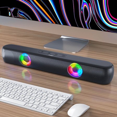 Trådlös Bluetooth-högtalare Skrivbord Lång Subwoofer Dator Mobiltelefon Kortljud Tillgänglig