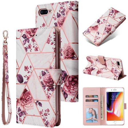 iPhone 7/8/SE (2020/2022) Trendy pung-etui Sparkle 4-SLOT