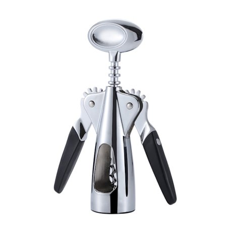 SteeL Vinget Korketrekker med Avtagbar Folieskjærer Vinkorketrekker