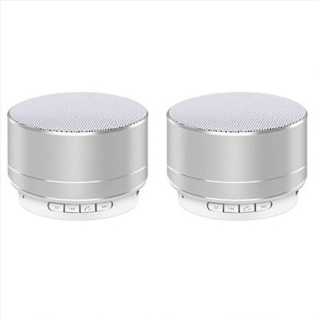 A10 Mini Bluetooth-högtalare Utomhus Cannon Subwoofer silver