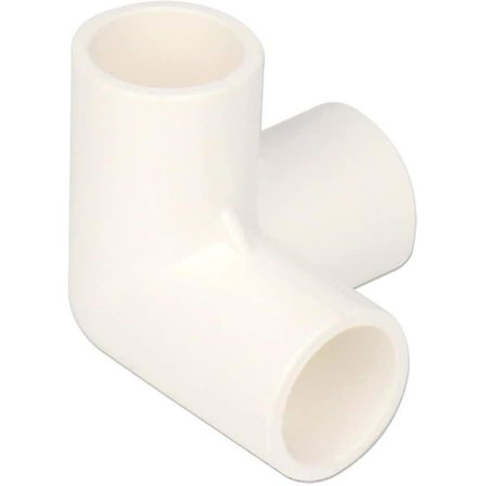 3 Vejs Indvendig Diameter 20mm PVC Fitting Byg Robust Drivhusramme Møbelforbindelser 2stk Hvid