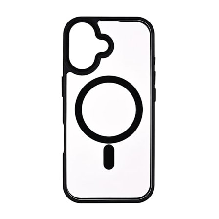 iPhone 17 MagSafe -kirkas suojakuori – iskunkestävä, ohut, musta