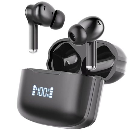 Bluetooth 5.3 öronsnäckor, trådlösa in-ear-hörlurar med 40 timmars speltid och KLB