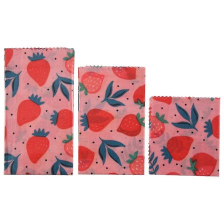 1 Sett Gjenbrukbar Voksduk Matinnpakning Fersk Pose Lokk Jungelfest Bievokspapir for Sandwich Ost