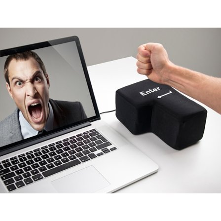 Avreageringskudde Big Enter Key svart