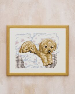 Broderipakke Bilde Valpekos Lin - Permin