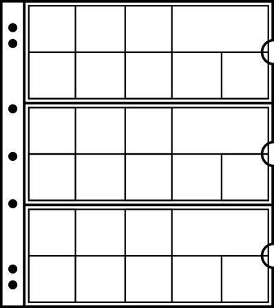 NUMIS møntlommer - Til Euro - Pakke med 5 stk.