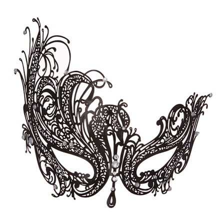 Maskebal Maske til Kvinder Metal Maske