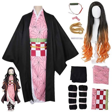 Cosplay Demon Slayer Kimetsu No Yaiba Nezuko Parykk