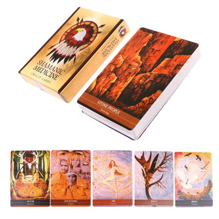 Shamanistisk Medicin Oraklekort Tarot Profeti Spådom Deck P Multicolor one size Multicolor one size