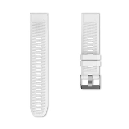 Silikonarmband till Garmin Fenix 5/6/7 med Quickfit 22mm - Vit | Armband Från Yedi