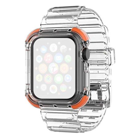 Apple Watch Series 6 / 5 44mm väri reuna kirkas tyyli kellonauha - Oranssi Orange