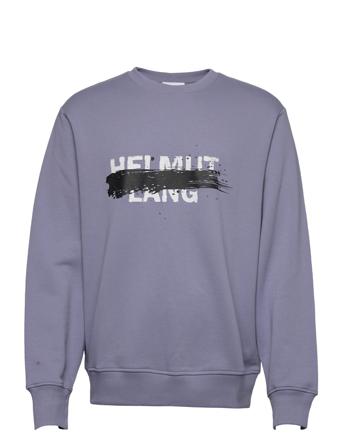 Stencil Crew.stencil Sweatshirt Trøje Blå Helmut Lang