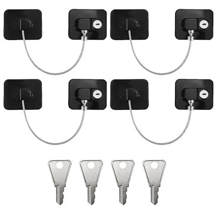 4 st Barnsäkerhetsfönster, Fönsterlås för fönster Barnsäkerhetsfönsterlås med nycklar Utan Dri [DB]