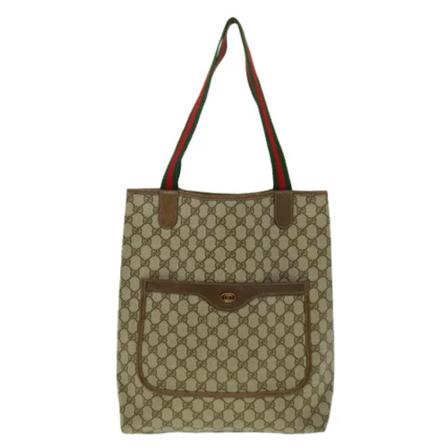 Gucci Vintage Pre-owned Canvas Tote inbo, Dame Vintage Tasker, Størrelse: ONE Size