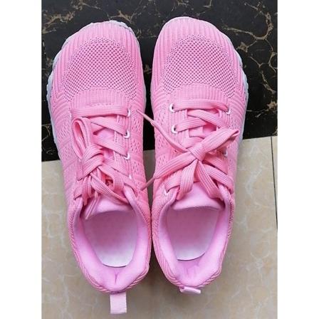 Casual- mjuk sportlöpning, platta skor, kvinnor pink 36