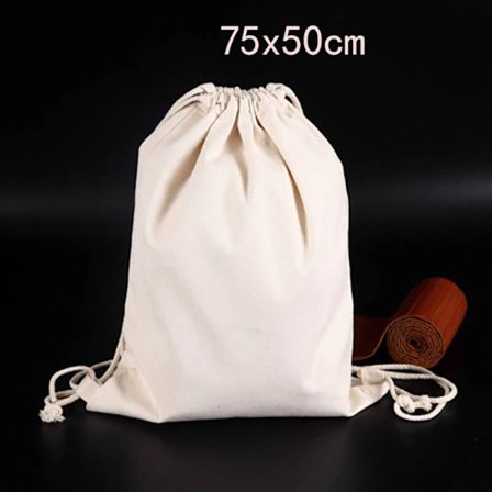 Vanlig snor i bomullssekk Snøreposer 75X50MM