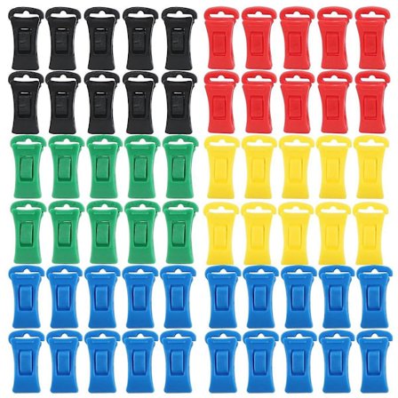 100 strumpor klämmor för tvättmaskin och torktumlare med krokar, bärbara krok strumpor klämmor direkt i D