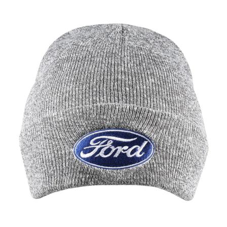 Ford Herr Logo Beanie One Size Heather Grey