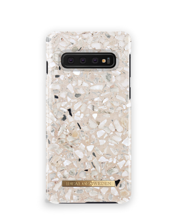 Unisex deksel, Galaxy S10 Greige Terazzo, iDeal of Sweden