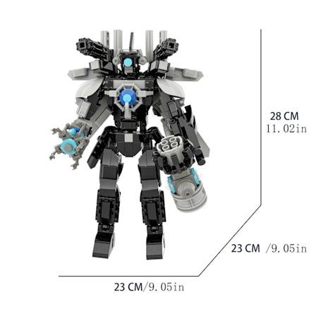 Skibidi Toalettblock Titans Cameraman Titans Speaker Man Building Blocks Figur
