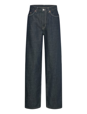 Weekday Rail Mid Loose Jeans - Navy - 24 x 32